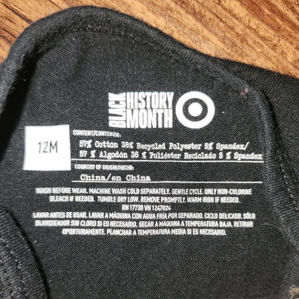 Target Black 'Black Beautiful' Kids Jumpsuit Size 12 Months - Picture 3 of 4